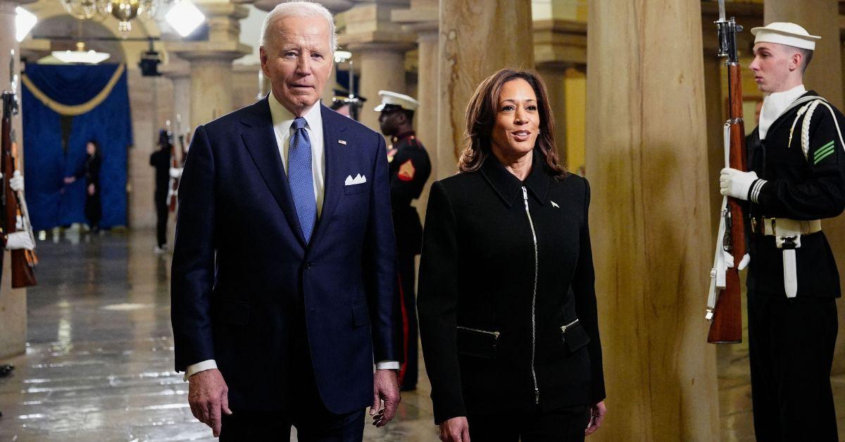 image of Kamala Harris says her and Joe Biden are still friends today.