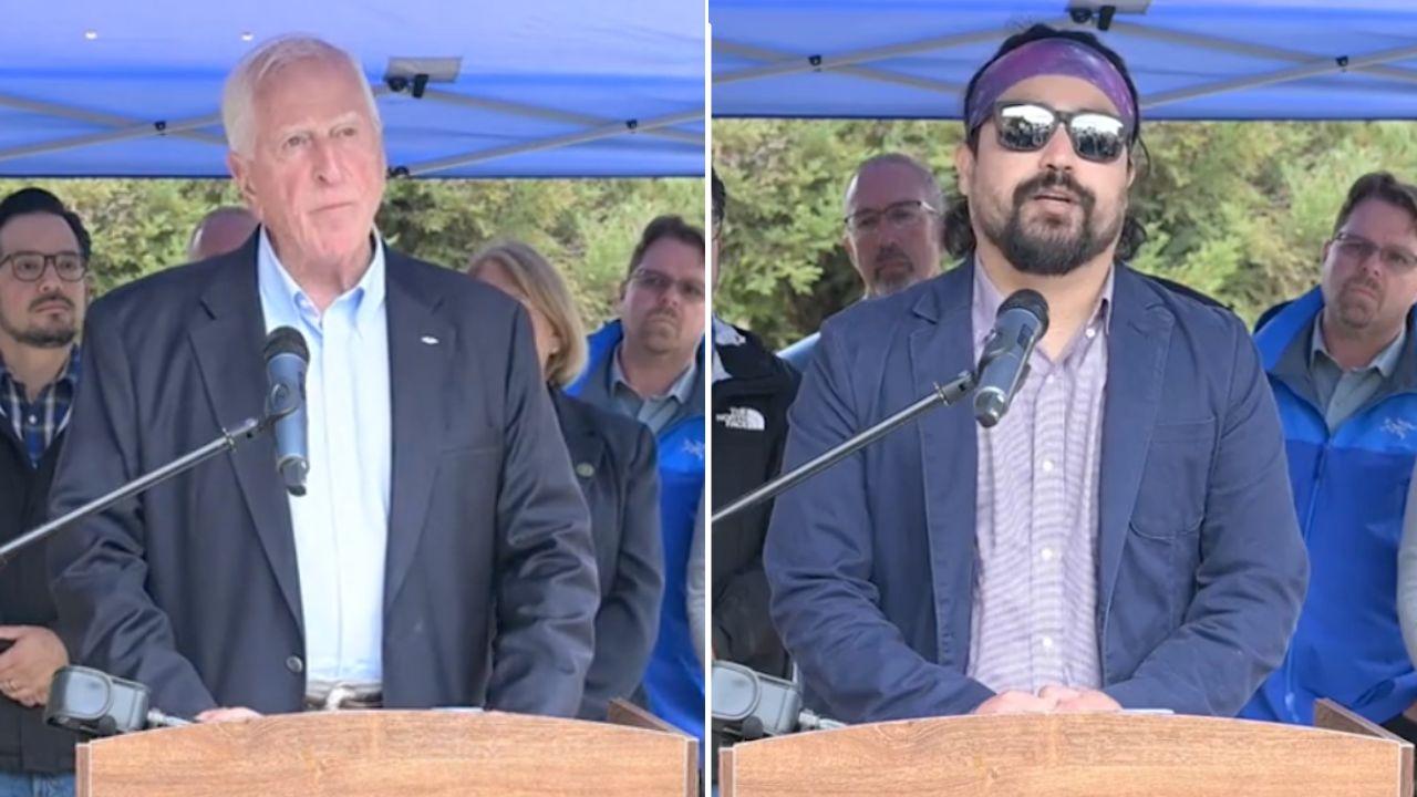 Split image of Mike Thompson and Antonio Moreida