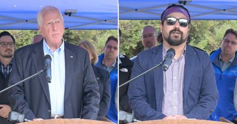Split image of Mike Thompson and Antonio Moreida