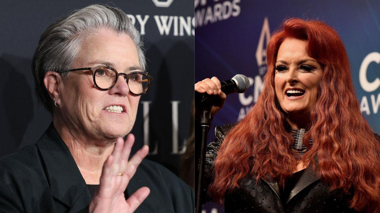 Split image of  Rosie ODonnell and Wynonna Judd.