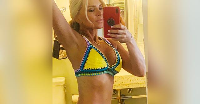 rhoc star tamra judge breast plant removal surgery since deleted topless photo ok