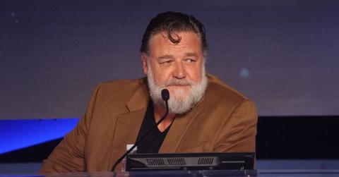 russell crowe looks years younger shave face first time pp