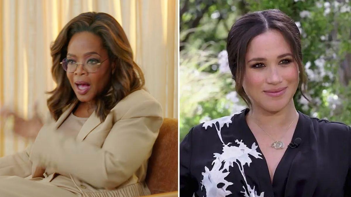 image of meghan markle and Oprah Winfrey