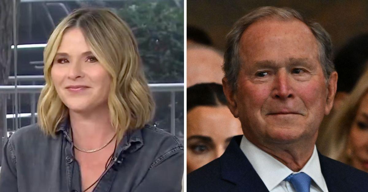 Photo of Jenna Bush Hager and George W. Bush