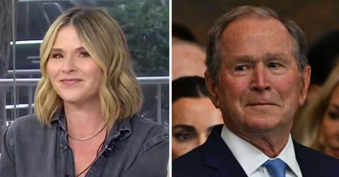 Photo of Jenna Bush Hager and George W. Bush