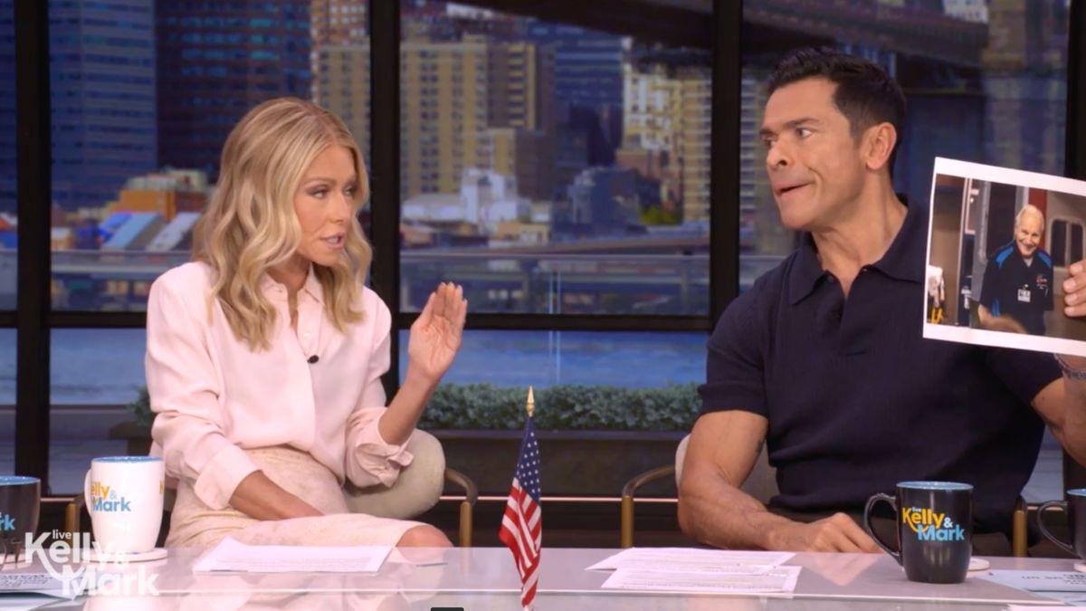 Image of Kelly Ripa and Mark Consuelos reacted to a CPR instructor suffered cardiac arrest during class.