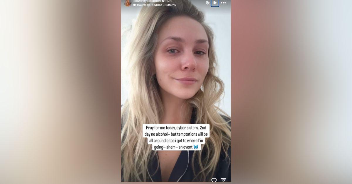 image of Courtney Stodden is trying to stay sober again.