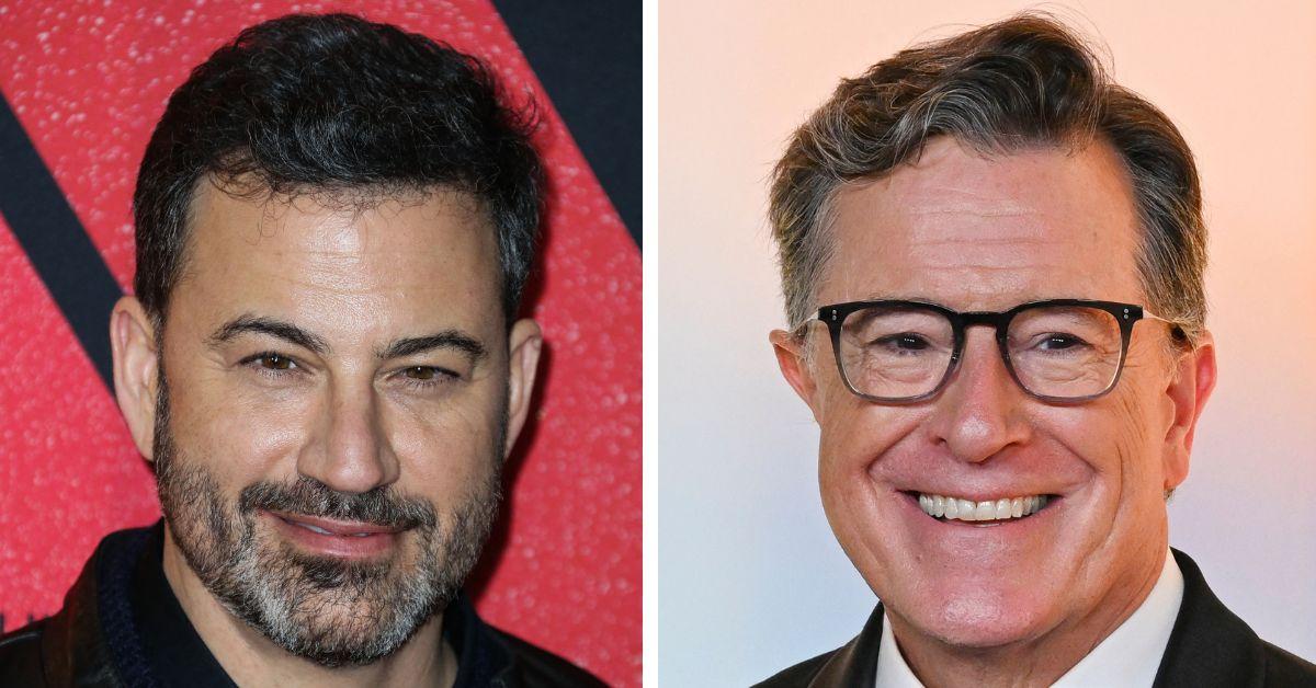 jimmy kimmel calls out lies about stephen colbert cancelation