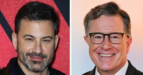 jimmy kimmel calls out lies about stephen colbert cancelation