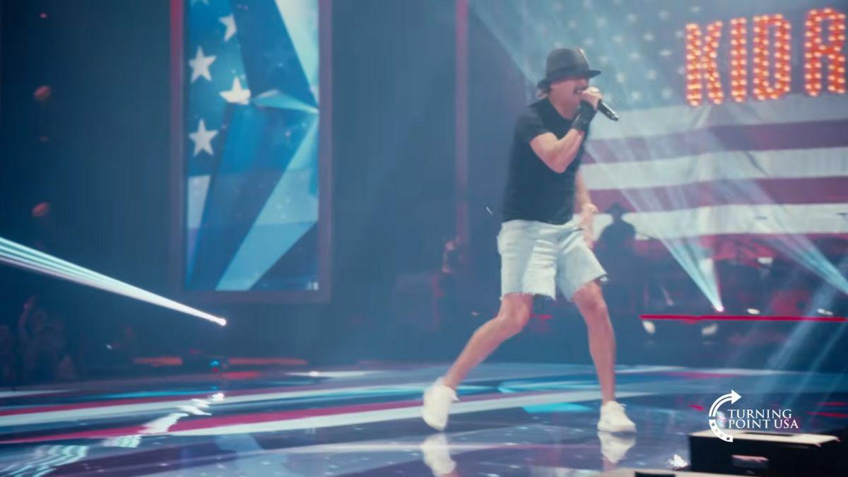 image of Turning Point USA hosted the show on Super Bowl night.