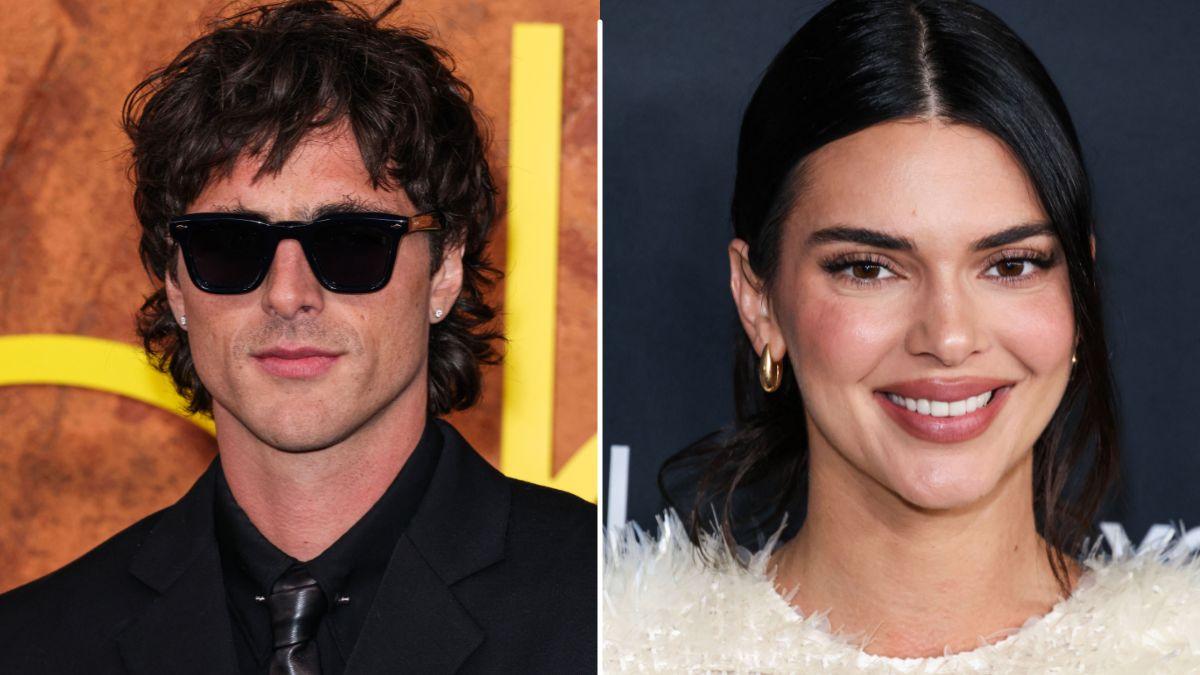 Split photo of Jacob Elordi and Kendall Jenner