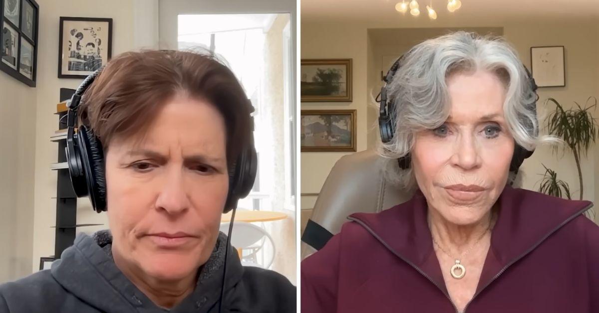 image of Jane Fonda recently discussed Donald Trump during a podcast interview.