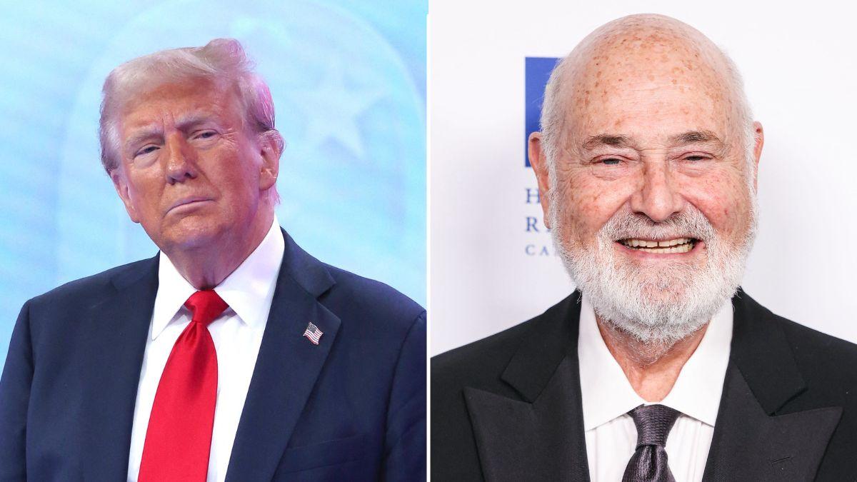 Split photo of Donald Trump & Rob Reiner