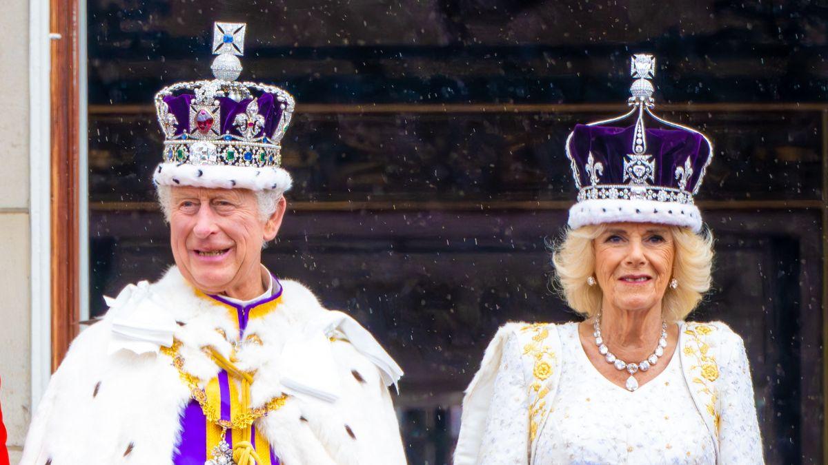 Photo of King Charles and Queen Camilla.
