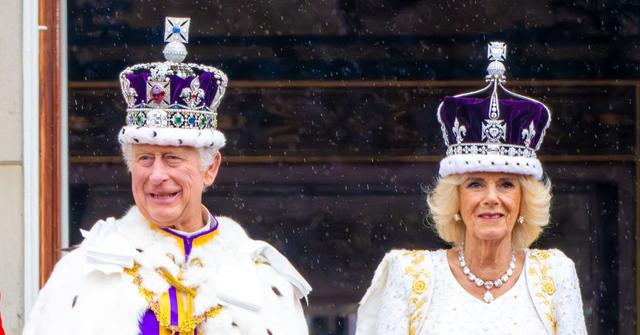Photo of King Charles and Queen Camilla.