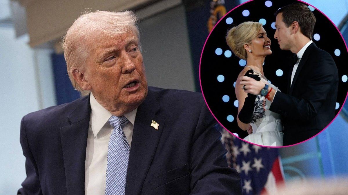 split of Donald Trump, Ivanka and Jared Kushner. 