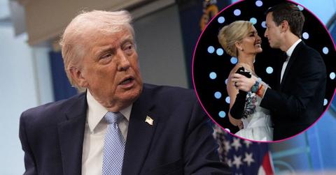 split of Donald Trump, Ivanka and Jared Kushner.