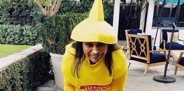 Mindy kaling first photo daughter halloween pic