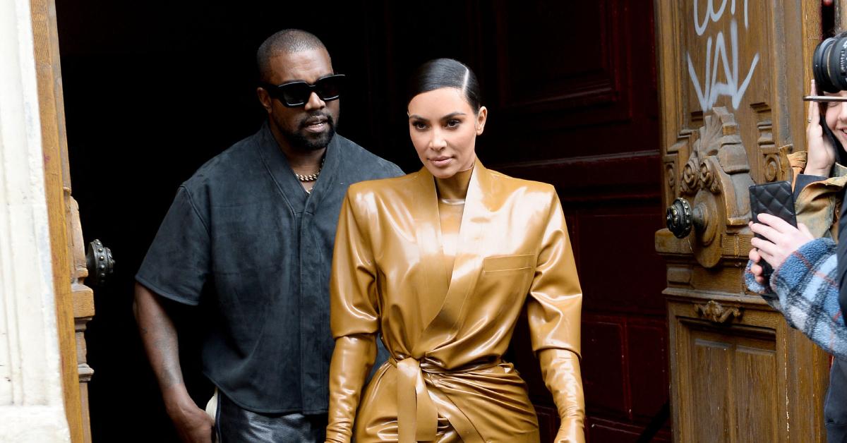 Image of Kim Kardashian thinks her brain aneurysm was caused by stress from Kanye West.