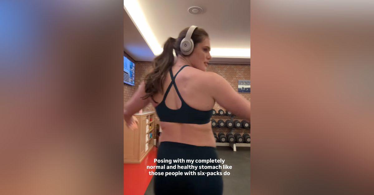 Image of Ilona Maher admitted she's never had a six-pack.