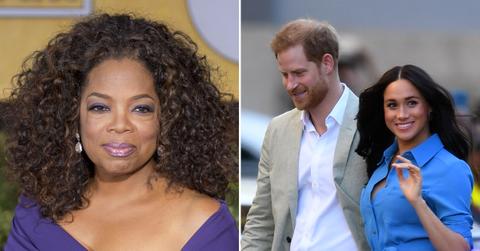 meghan markle prince harry sit down oprah after announcing expecting second child pf