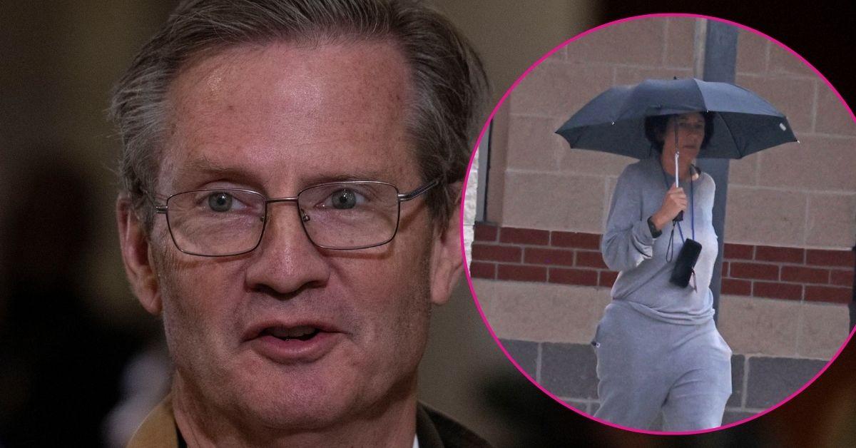 split photo of Tim Burchett & Ghislaine Maxwell