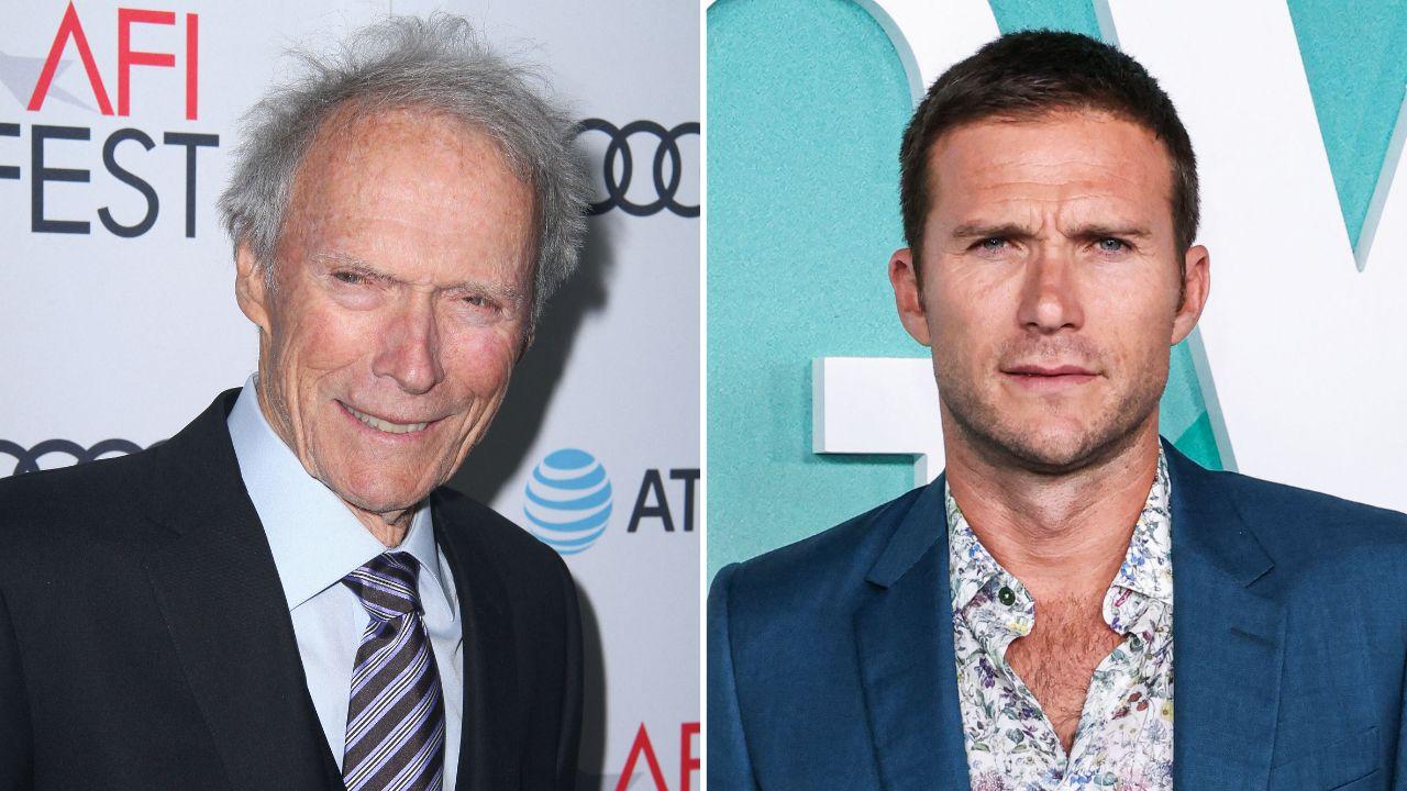 split image of Clint Eastwood and Scott Eastwood