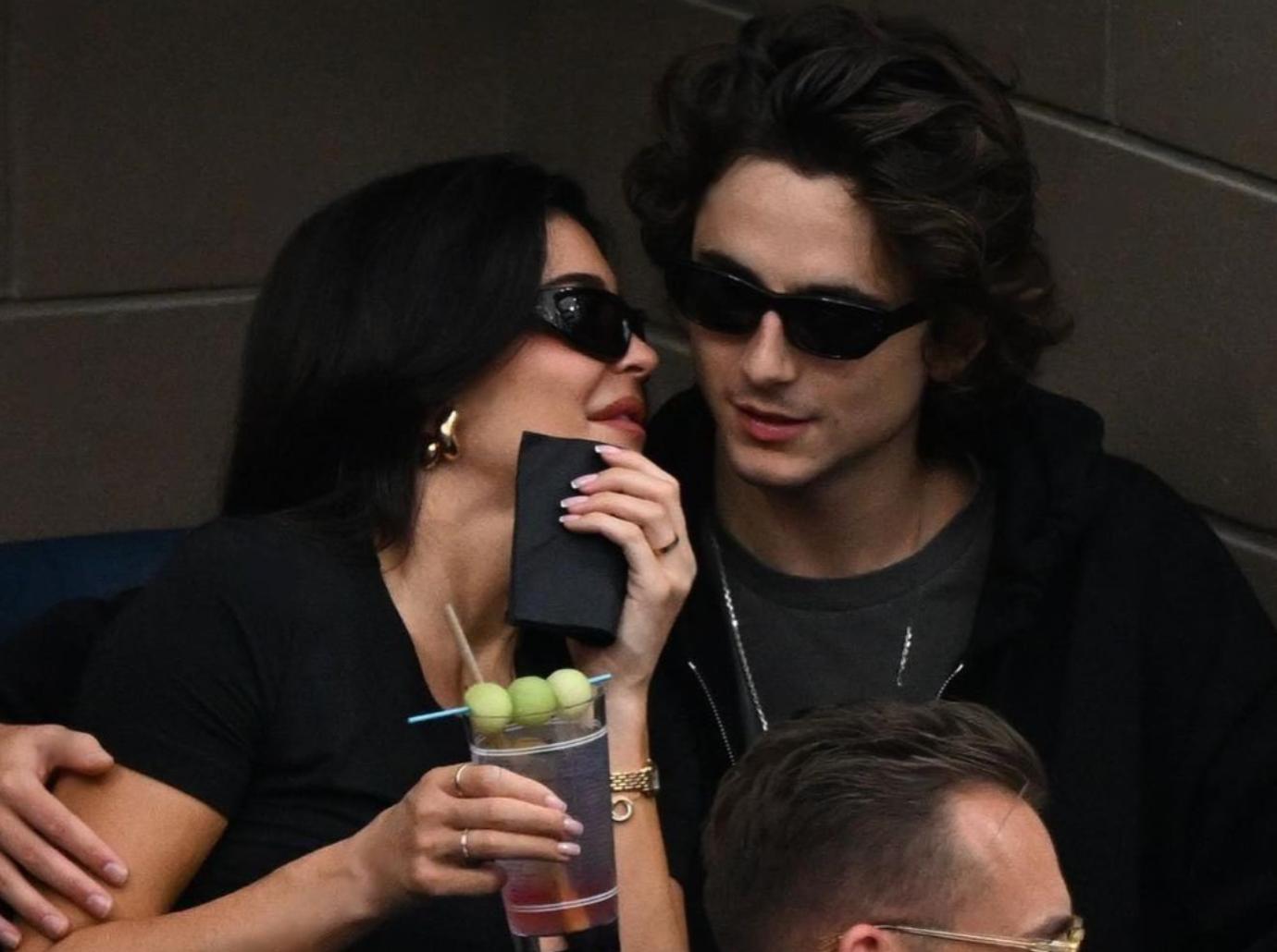 Kylie Jenner Kisses Timothee Chalamet At pic