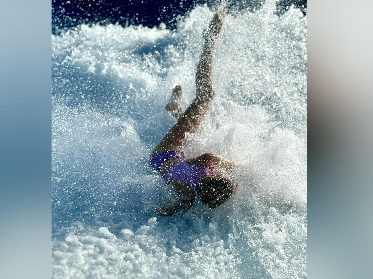 Ivanka Trump Wave Rider Ivanka Trump Wipes Out While Surfing At Waterpark: Photos