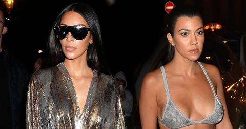 kim kardashian fashion week paris kourtney kardashian