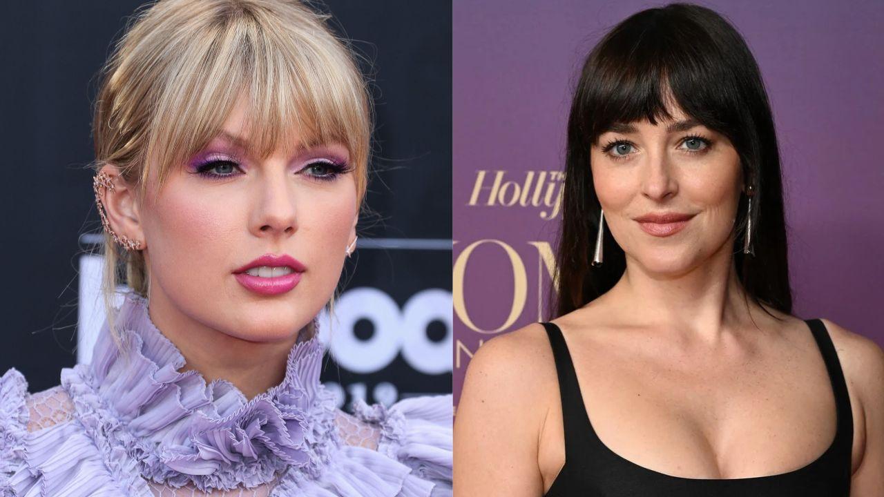 Image of Taylor Swift and Dakota Johnson.