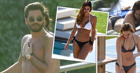 Scott Disick Shirtless Bikini Women Pool