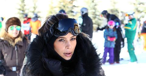Kardashians skiing 2