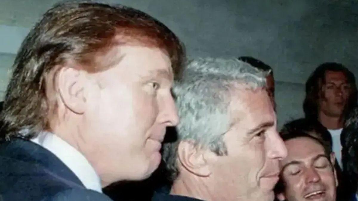 image of Donald Trump was friendly with Jeffrey Epstein. 