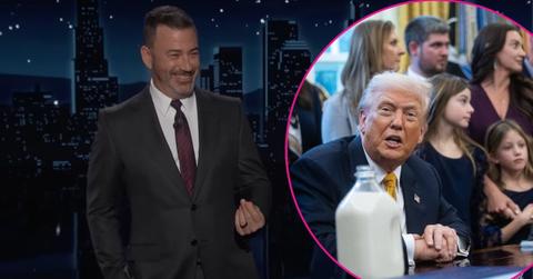 Composite photo of Jimmy Kimmel and Donald Trump