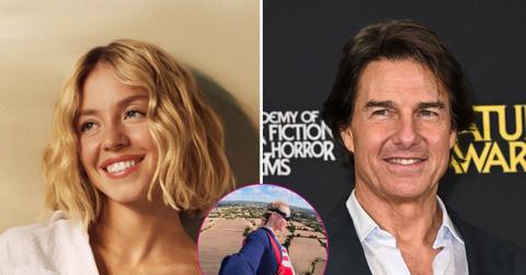 sydney sweeney tells tom cruise to watch out airplane stunt