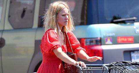 Kristen bell goes grocery store red victorian dress main