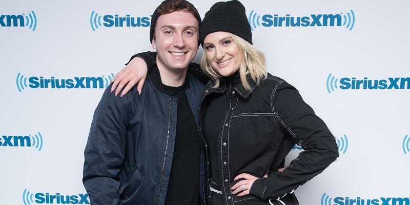 Meghan Trainor and her man make the scene at a SiriusXM Event