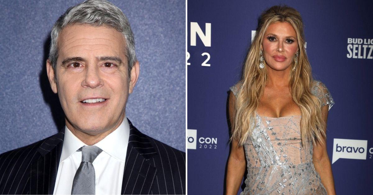 Composite photo of Andy Cohen and Brandi Glanville.