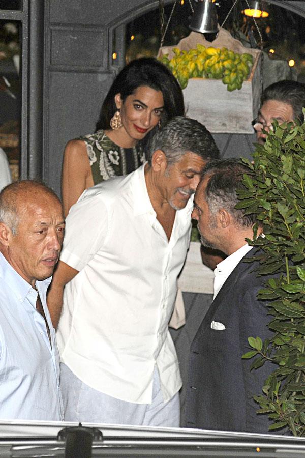 George clooney amal clooney dinner date family 06