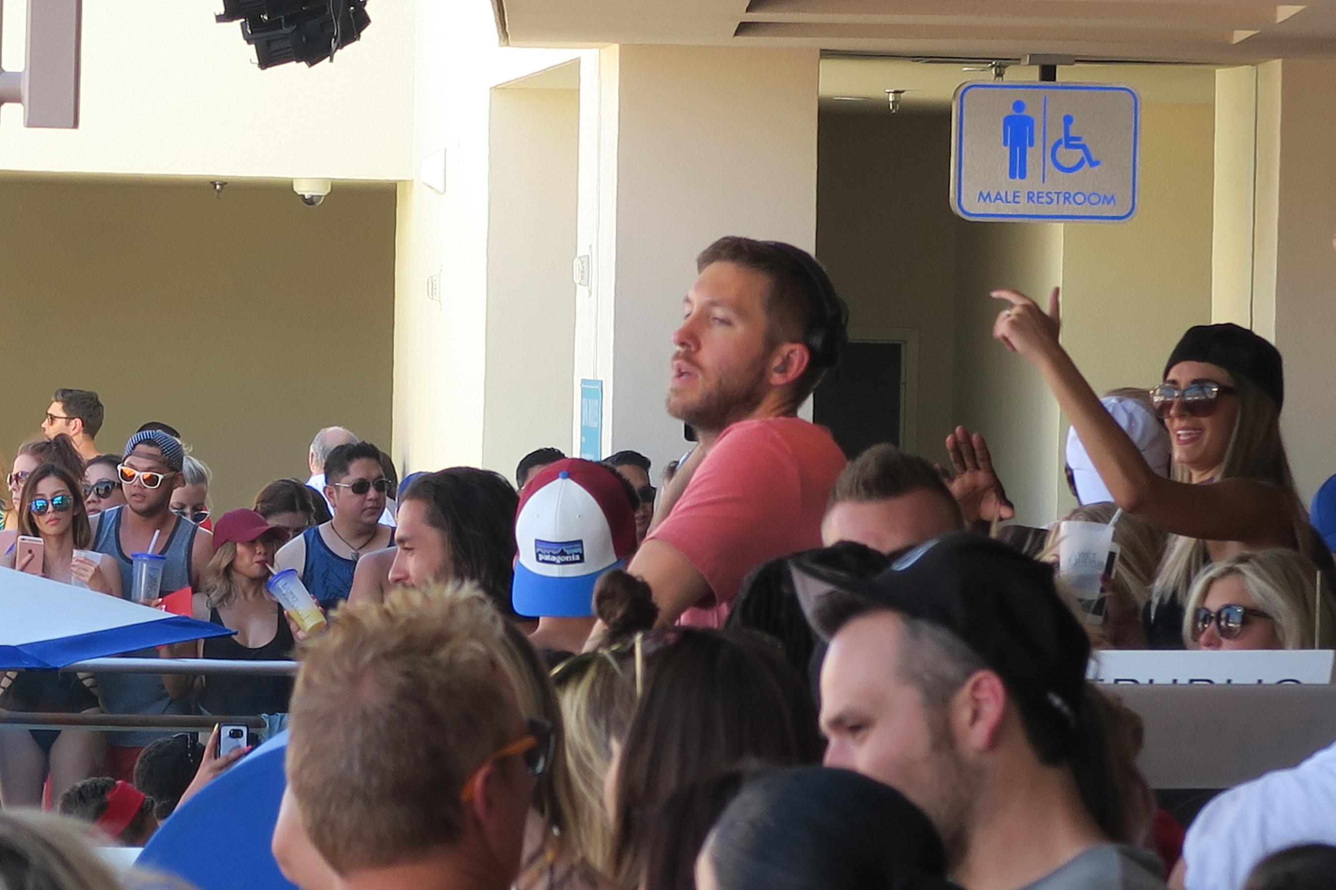 EXCLUSIVE: Calvin Harris Djs at Wet Republic Ultra Pool in Las Vegas