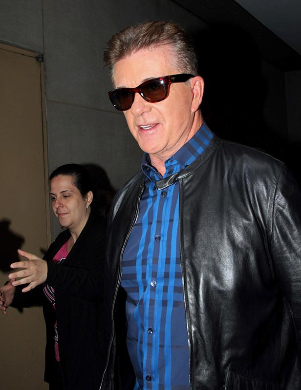 Alan Thicke wears shades after an appearance on ‘The Today Show’ **USA ONLY**