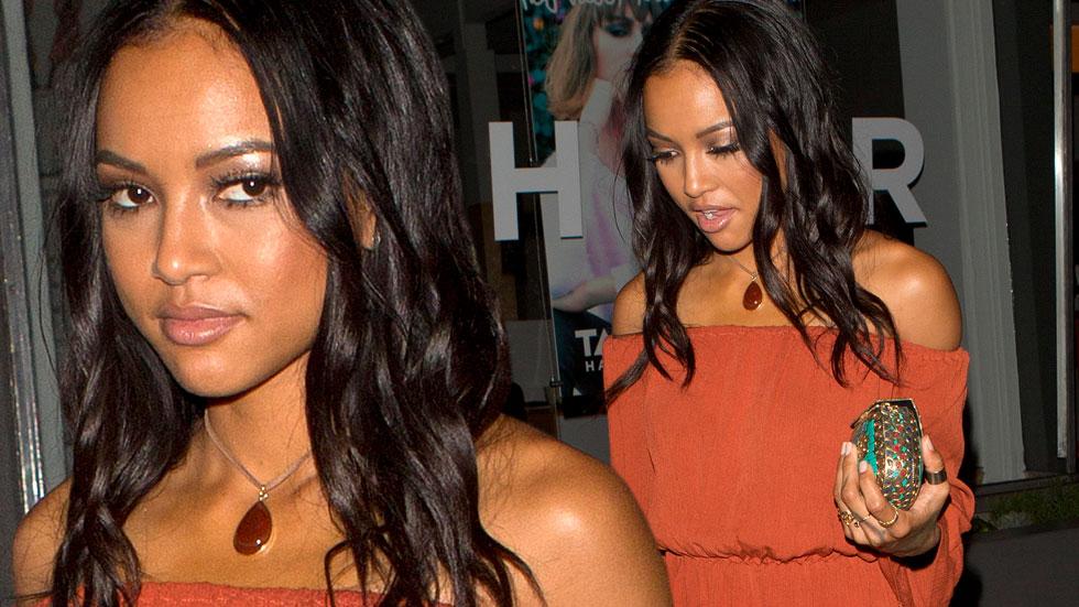 Karrueche tran eats alone breakfast