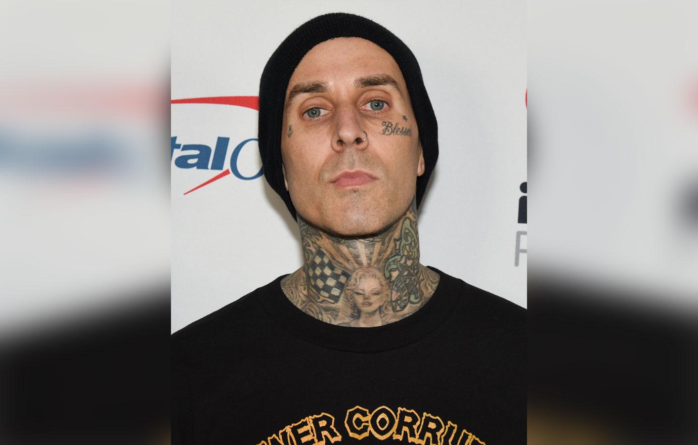 travis barker returns to studio days after hospitalization for life threatening pancreatitis