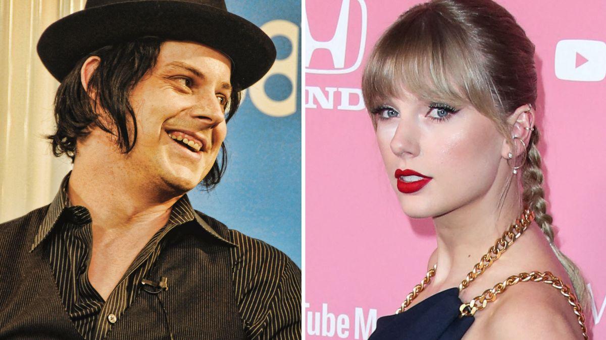 Split photo of Taylor Swift and Jack White.