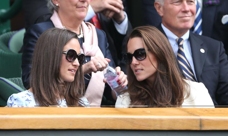 Catherine and Pippa attending the Wimbledon 2012 Mens finals