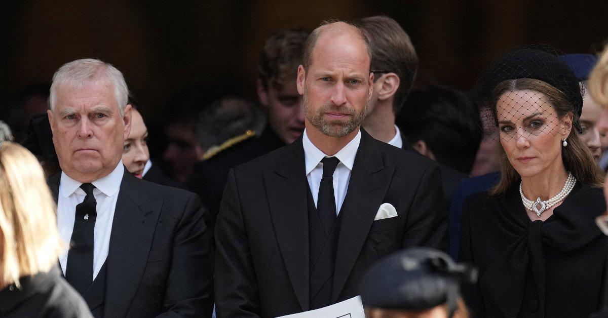 Photo of Prince Andrew, Prince William and Kate Middleton