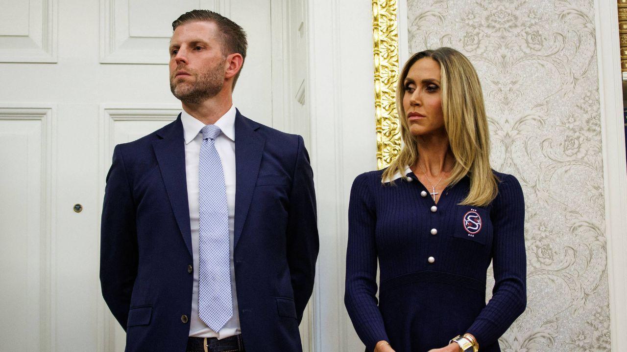 Photo of Trump said Lara couldn't campaign with him. 