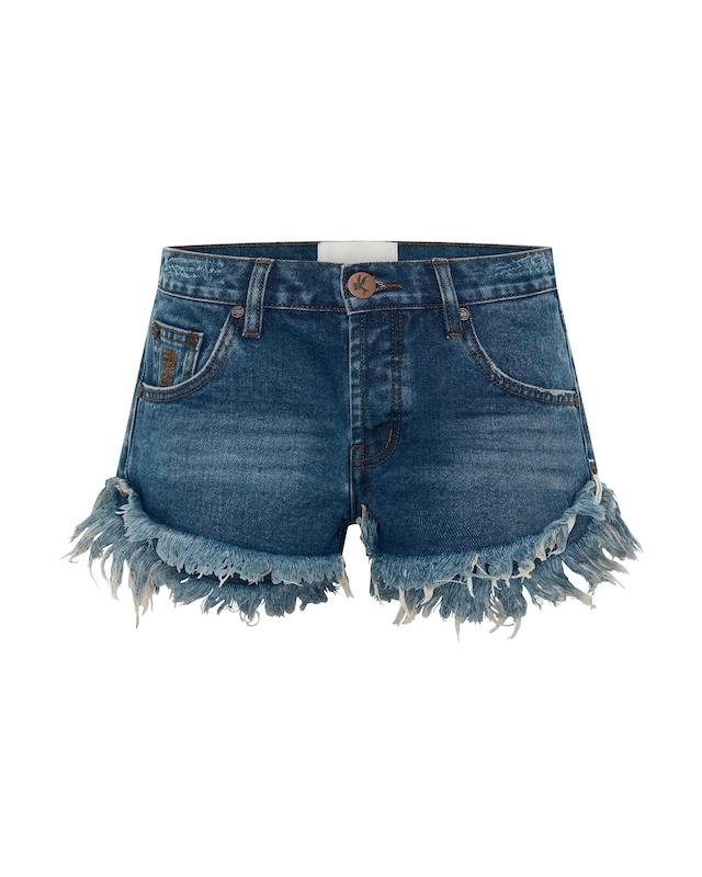 dukes low waist mini denim shorts