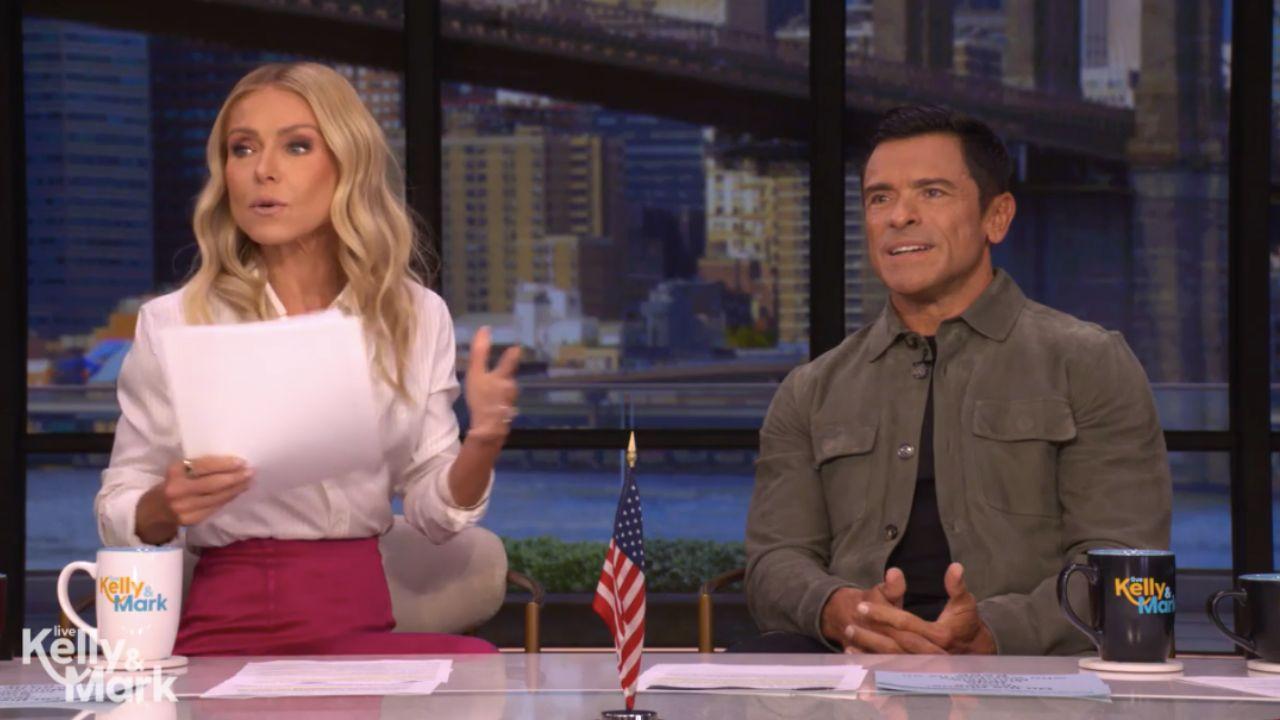 Image of Kelly Ripa told the audience that her late father-in-law was 'always fixing everything.'